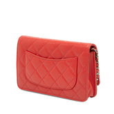 CC Quilted Lambskin Wallet on Chain